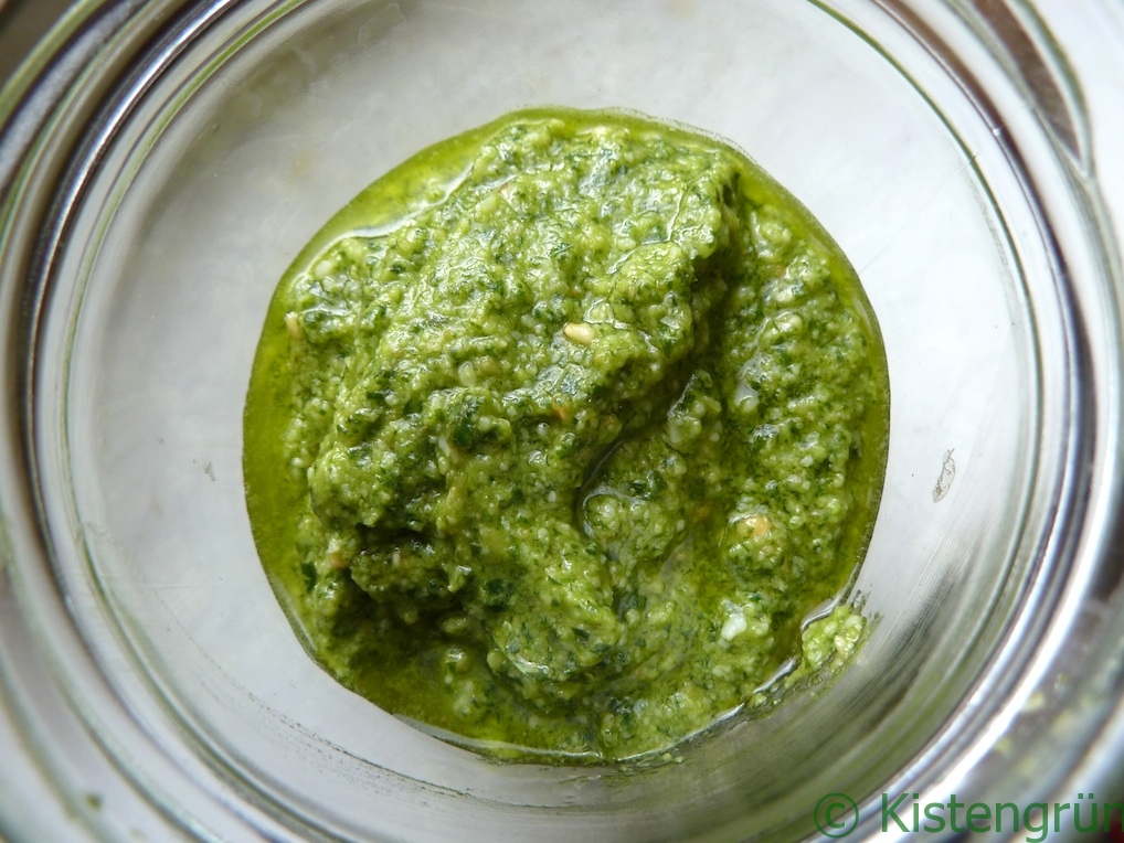 Grundrezept für frisches Basilikum-Pesto