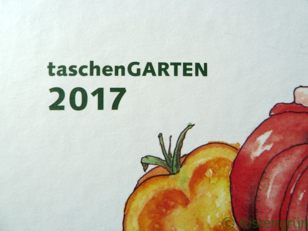 Cover des Gartenkalenders TaschenGarten2017 mit Tomaten